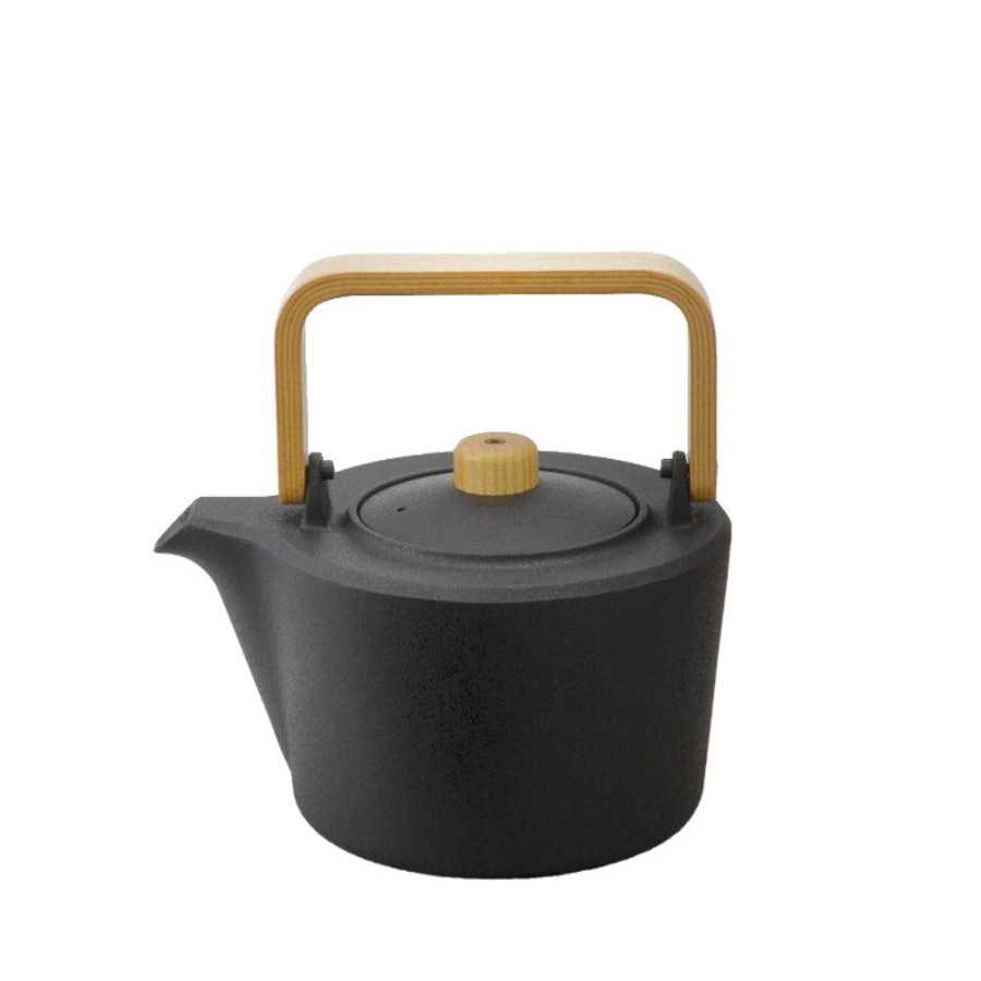 Kitchen & Dining Japan Best | Pre-Order: Cast Iron Tea Kettle With Wooden Handle