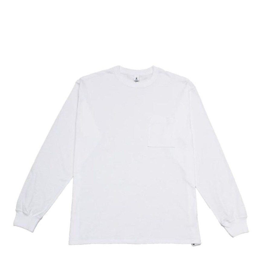 Fashion Japan Best | Loopwheeled Long Sleeve Crewneck T-Shirt With Pocket