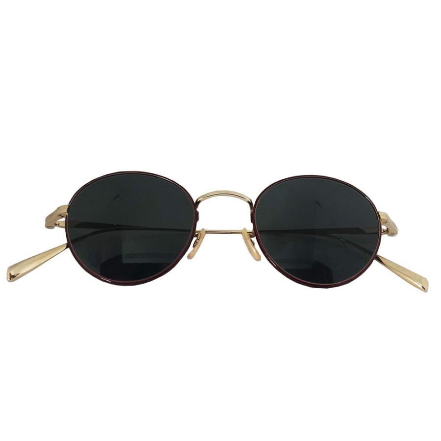 Fashion Japan Best | Bj Classic Sunglasses Prem-114S Nt Gold & Red