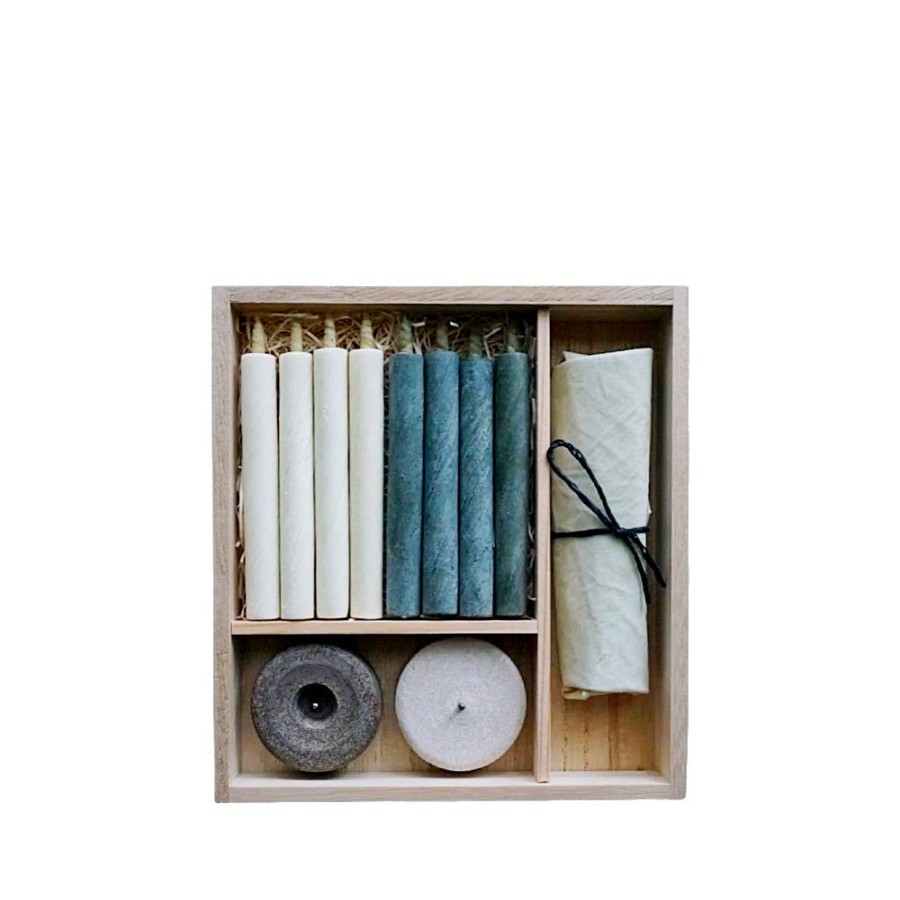 For Home Japan Best | Purifying Japanese Candle And Palo Santo Paulownia Box Set