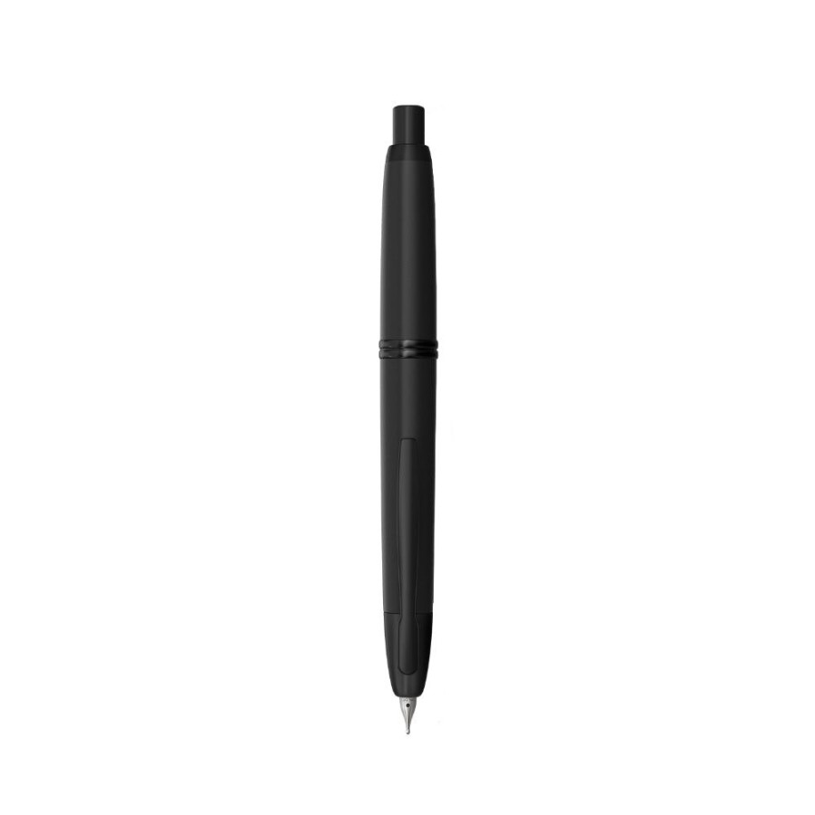 Stationery Japan Best | Matte Black Pilot Capless Fountain Pen-Medium Nib