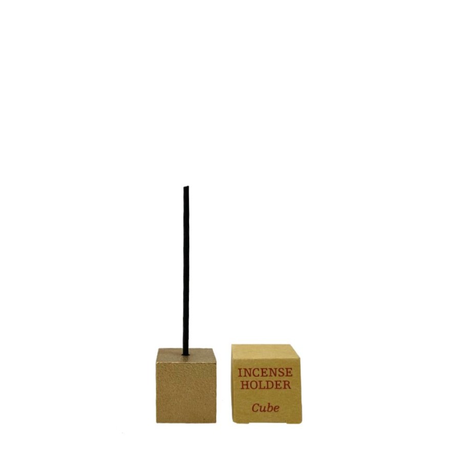 For Home Japan Best | Brass Cube Incense Holder